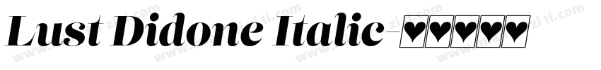Lust Didone Italic字体转换